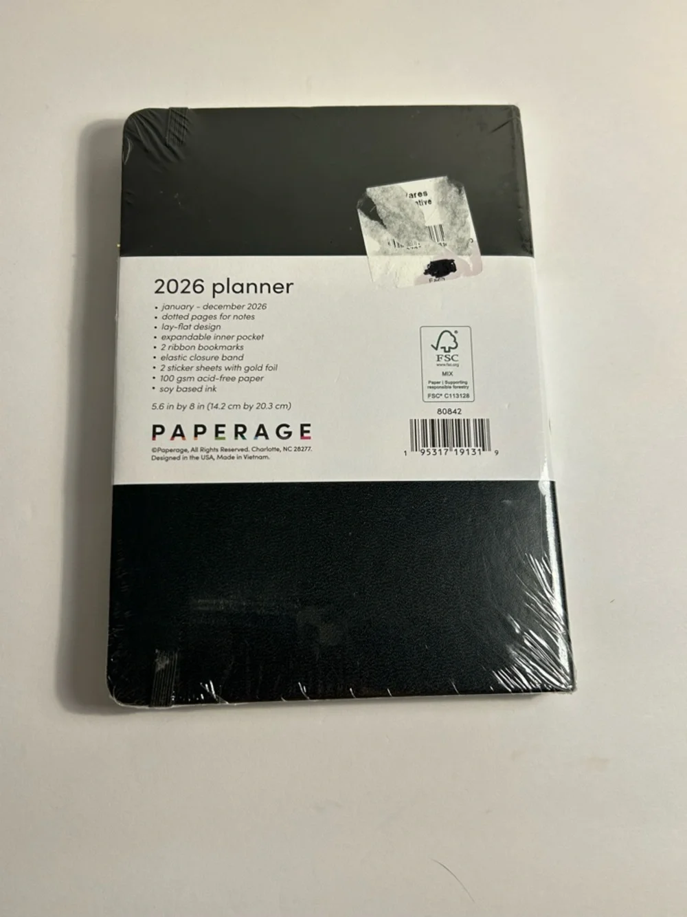 2026 Black Weekly & Monthly Planner